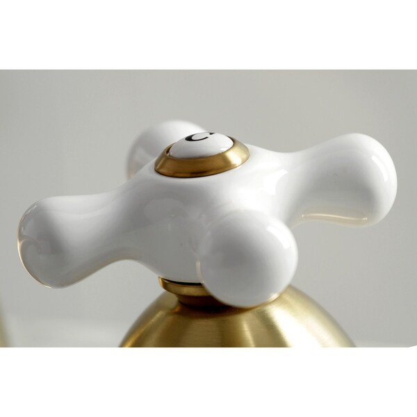 KS3967PX 8 Widespread Bathroom Faucet, Brushed Brass
